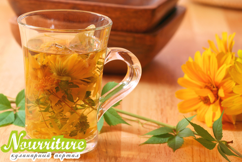 Чай с календулой при гипертонии, нервозности и цистите