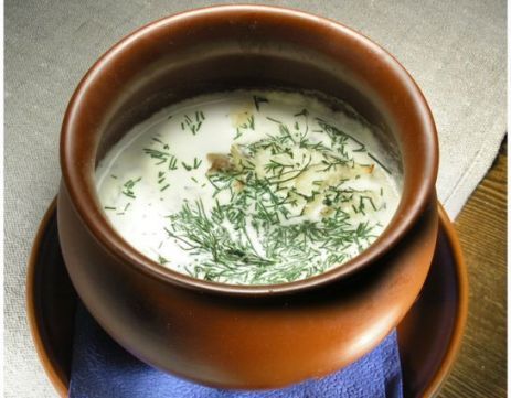 Суп молочный с белокочанной капустой