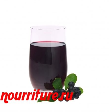 Сок из ягод рябины черноплодной
