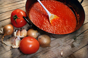 Соус томатный к рыбе (с белым вином)
