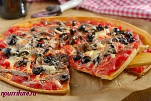 Пицца по-лигурийски (без сыра или с сыром)